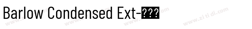 Barlow Condensed Ext字体转换